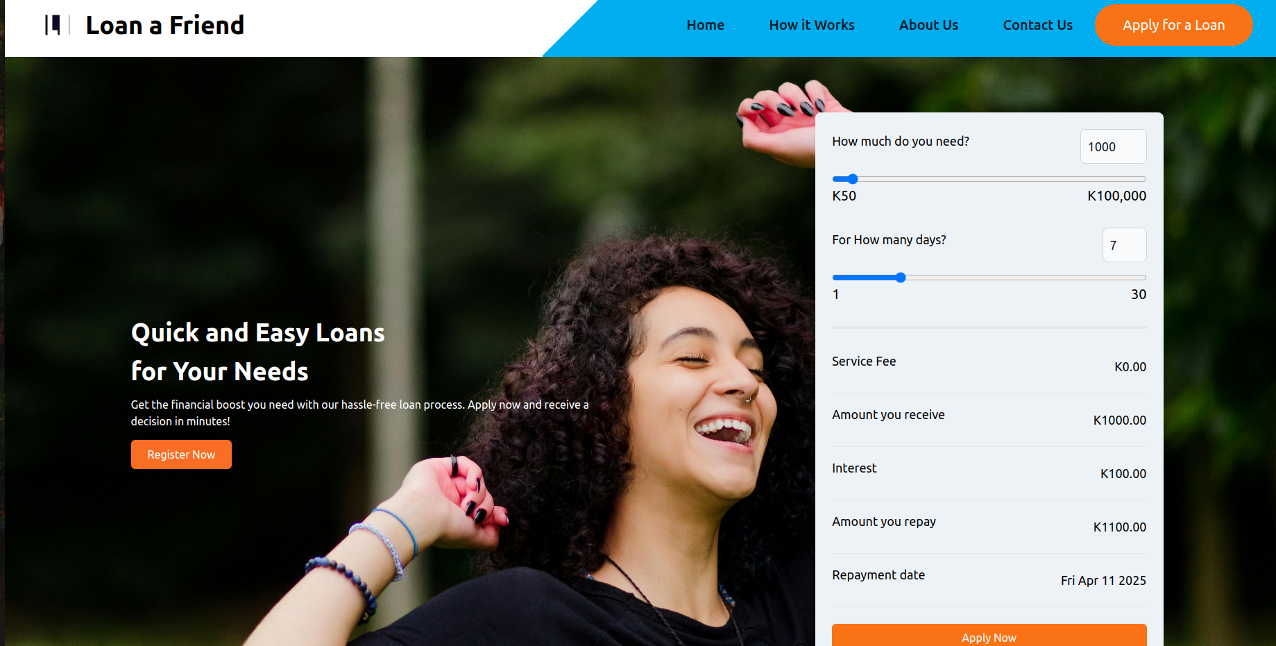 Screenshot of LAF Solutions